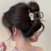 Pinza de Tiburón con Lazo Dulce 2026 - Pinza de Garra de Alta Gama, Elegante y Versátil para el Peinado Diario Acrílico Updo