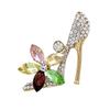 Versão coreana de broche olho de gato alfinetes de liga alta Coringa diamante salto alto corsage acessórios de roupa joias atacado