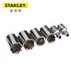 Stanley 6.3mm Serie Métrica 6 Ángulos Juego Estándar Llave de Carraca para Reparación de Automóviles Funda Volante Intermedio 86-101-1-22