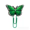Bestseller transfronterizo: clips de papel con forma de mariposa, clips de papel de PVC de dibujos animados, marcapáginas para cuaderno y pequeños artículos de regalo