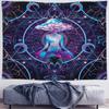 Tapiz Bohemio de Sol Luna Hongo para Colgar en la Pared Sala de Estar Dormitorio Decoración de Pared de Noche Patrón Creativo