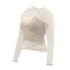 Conjunto de Yoga de Sensación Desnuda Sin Costuras para Mujer Alta Elasticidad Sin Enrollarse Secado Rápido Transpirable Gimnasio Pilates Deporte Conjunto de Dos Piezas para Mujer
