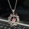 Guirlanda de Amor de Natal Colar com Laço Corrente para Clavícula Feminina Luxo Acessível Design de Nicho Natalino Ins Amigo(a) Melhor