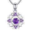 Collar de estilo coreano de venta caliente con colgante inteligente de copo de nieve plateado 925 para mujer, cadena simple para clavícula, colgante inteligente en forma de corazón para mujer