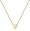 Collar de Carta de Amor Dorado para Mujer Regalo de Vacaciones Collar Dorado 26 Letras Chapado en Oro Cadena de Clavícula de Amor