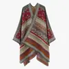 Novo Xale Cachecol Jacquard Versátil para Outono e Inverno, Xale Dupla Face de Imitação de Caxemira, Item Popular Europeu e Americano da Moda