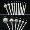 Herramienta de Talla de Jade Aguja F Cabeza Redonda Esférica Aguja de Rectificado de Diamante para Pulido y Talla de Jade Cabezal de Rectificado de Diamante 2.35mm