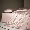 Juego de cuatro piezas de algodón egipcio de fibra larga de alta gama, 100% algodón puro, sábana de cama de lujo ligero, funda de edredón, ropa de cama