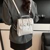 Mochila Pequeña de Color en Contraste de Estilo Extranjero Mochila Bolso de Hombro para Mujer 2025 Verano Nuevo Bolso de Mujer Versátil Estilo Coreano Portátil