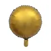 Nuevo globo redondo de metal de 18 pulgadas decoración de fiesta de bodas globo de aluminio metálico esmerilado suministros al por mayor