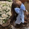 Pinza de Primavera Extra Grande de Tela para Mujer 2024 Nuevo Pasador de Pelo de Alta Gama para la Parte Posterior de la Cabeza Tocado de Mariposa para Mostrar Volumen de Cabello
