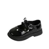 Zapatos de Princesa para Niñas 2026 Nuevos Zapatos de Cuero de Primavera para Niños Planos de Princesa para Niñas Mayores para Combinar con Vestidos Mocasines
