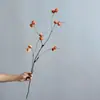 Linterna de flor artificial fruta, baya ácida, nuevo arreglo floral estilo chino, decoración de entrada de sala de estar, decoración suave arte floral, accesorio de fotografía