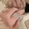 Anillo Metálico de Fuegos Artificiales Dazzling Único Exagerado para Mujer Tendencia Nicho Exquisito Moda Versátil Anillo para el Día a Día