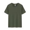 Playera de Algodón Puro Cuello Redondo Lisa Uniforme de Clase Uniforme de Grupo de Trabajo Logotipo Impreso Personalizado Manga Corta Mayoreo Casual Versátil