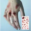 Pegatinas de Cicatrices Tatuajes de Cicatrices Simuladas Tatuajes de Moretones Pegatinas de Heridas Falsas Maquillaje para Fiesta de Halloween Bar