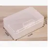 Caja de muestra vacía de plástico PP rectangular transparente con componentes, caja de embalaje, caja de almacenamiento de herramientas, venta al por mayor