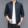 Moda Popular Masculina Primavera e Outono 2025 Tops Casuais da Moda com Gola Alta Tops Soltos Casuais Tops com Zíper Tendência Masculina