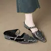 Chinelos de cabeça modernos que aumentam a altura para mulheres, verão ao ar livre, de calçar, mules com strass, meias-chinelos absolutamente lindas, não cansam os pés, sapatos para pessoas preguiçosas