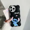 Capa de Celular de Silicone Estéreo com Ponto de Coração Fofo Adequada para Apple 1716Promax Anti-Queda