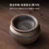 Antiguo Temprano Quema Oro Plateado Esmalte de Hierro Jianshui Taza Lavadora de Té Lavado Grande Tanque de Posos de Té Cerámica Gruesa Vintage Accesorios Juego de Té Cubo de Té