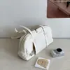 Bolsa Almohada Boston Ligera Rellena de Algodón Otoño/Invierno 2026, Estilo Coreano, Gran Capacidad, Estilo Casual Simple, Bolso de Hombro Único para Debajo del Brazo