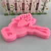 Molde de silicone extra grande para alce, série natalina, cabeça de veado, chifre de chocolate, molde de açúcar, molde decorativo de gesso