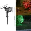 Nueva Lámpara Solar RGB Impermeable para Exteriores, Jardín, Patio, Césped, Árbol, Casa, Iluminación de Paisaje, Foco