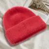 Chapéu Feminino Inverno Estilo Coreano Tendência Versátil, Outono e Inverno À Prova de Frio Novo Chapéu de Lã Engrossado com Pelo de Coelho e Logo Personalizado