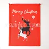 Presente de Natal Bolso Grande com Cordão Bolso de Cordão de Natal Bolsa de Lona Bolsa para Doces de Natal Maçã Decorações