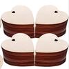3 mm de grosor Piezas de madera en blanco para manualidades Corazón de San Valentín Navidad Día de la Madre Decoración Colgante con forma de corazón Decoración pintada a mano