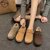 Zapatos de vestir versátiles y ligeros para mujer, nueva colección otoño/invierno 2026, con diseños mullidos, forrados de felpa y suela gruesa, incluyendo cálidas botas de nieve