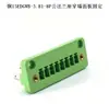 Terminal pasamuros 15EDGWB-3.81mm, cableado enchufable, 24P, con brida de oreja y tornillos de fijación, cabeza de Phoenix