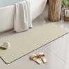 Alfombra tapizada de barro de diatomeas Alfombra absorbente Alfombra larga para baño Alfombra para pies antideslizante para puerta de baño Alfombra absorbente para bañera