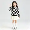 Suéter de Chenilla para Niño y Niña 2022 Nuevo Otoño e Invierno para Niños Top de Punto Coreano Lana Estilosa para Bebé Ropa Exterior
