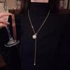 Collar de Perlas para Mujer 2025 Nuevo Popular Largo Ajustable Lujo Ligero Nicho Accesorio de Alta Gama Cadena Clavicular