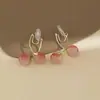Estilo Fresco de Primavera Pendientes Mori para Mujer Nuevo Diseño de Nicho Simple Exquisito Dulces Pendientes de Flor Pendientes Pendientes Pendientes