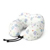 Almohada Personalizada en Forma de U de Seda Helada, Almohada Refrigerante para el Cuello, Se Puede Añadir Logo, Regalo Promocional, Almohada para Coche y Aviación, Almohada en Forma de U de Espuma Viscoelástica