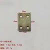 Código de Esquina Plana Cuadrada Engrosada Escuadra de Una Sola Palabra Plana Recta Conector de Chapa de Hierro Soporte Fijo para Muebles