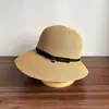 Sombrero de Paja Grande de Estilo Japonés Simple con Protección Solar para Mujer, Sombrilla Plegable para Playa, Sombrero de Pescador Casual para Vacaciones en la Costa