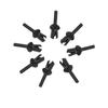 Remache ciego universal de plástico para automoción, electrodoméstico fijo, hebilla de clavo de sauce negro, productos para el hogar, clavo fijo, clavo removible, clavo de martillo