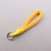 Llavero de cordón de teléfono de peluche colorido en colores macarrón, accesorio de colgante de muñeca para llaves de bolsa