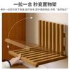 Mesa de noche flotante creativa para el hogar, dormitorio, estante de pared plegable, mesa de noche de madera maciza