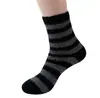 Calcetines Pantufla Rayados para Hombre Invierno Calcetines de Terciopelo Coral Calcetines de Media Felpa para Dormir Hombre Transfronterizo Amazon Crew Marinero