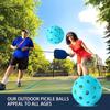 Pickleballs de pico, 40 agujeros, 26 agujeros, 74 mm, moldeado rotacional, integrado, de plástico de alta elasticidad, bola flotante Wei