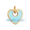M18 L26 K07 Accesorios para joyería DIY colgante de cobre puro colgante pequeño luna triángulo corazón de melocotón redondo marca