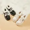 Zapatos Individuales Gruesos de Suela Gruesa Estilo Universitario Cálidos con Forro de Felpa, Zapatos de Algodón Peludos, Zapatos Mary Jane Populares Versión Coreana, Nuevo Invierno 2026