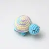 Pingente de Boneca de Crochê Popular Feito à Mão Transfronteiriço, Enfeite de Tartaruga Pequena de Crochê com Fio, Acessório de Pingente para Chaveiro Tricotado