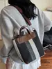 Bolso de Lona Rayada para Mujer Verano 2025 Nuevo Casual para el Trabajo y el Viaje Diario Bolso de Hombro Tote Bolso Tote Cruzado de Gran Capacidad