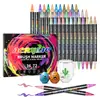 Marcadores Acrílicos Doble Punta, Doble Color, Apilables y Opacos Más Vendidos de Amazon, Set de Papelería para Pintura y Arte Infantil